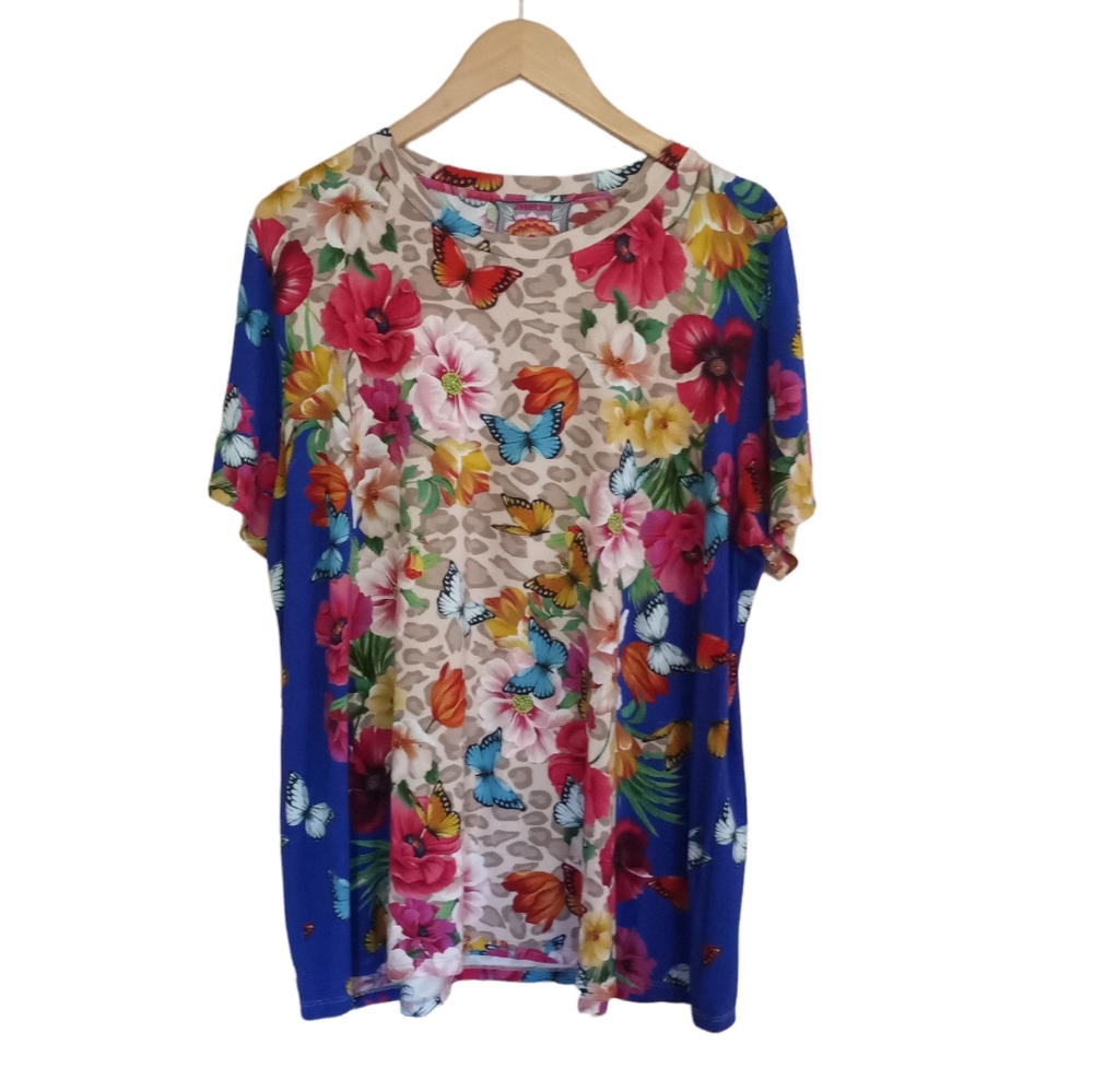 Johnny Was Mayflower Favorite Floral Swing Tee